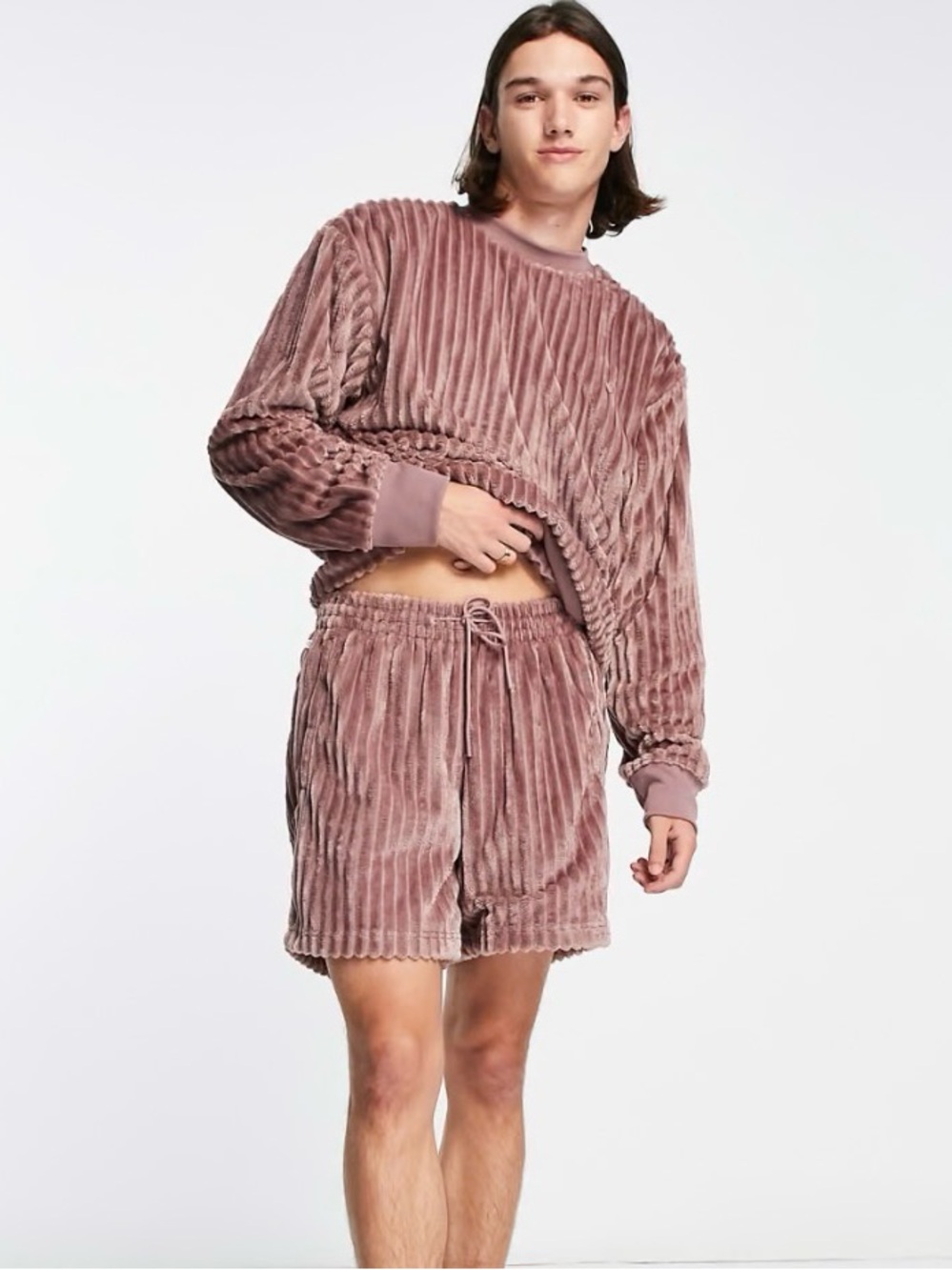 adidas Originals adicolor Contempo shorts in wonder oxide medium